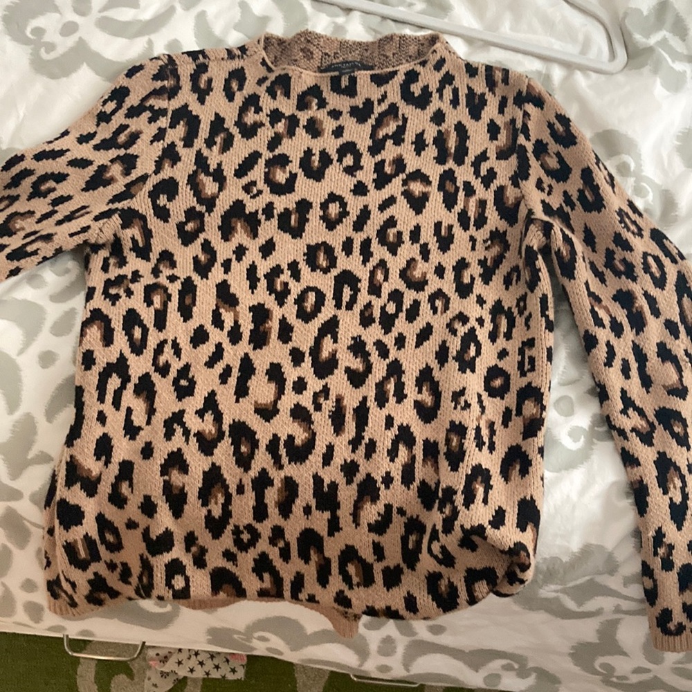 cheeta print sweater